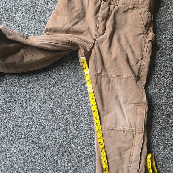 Youth Boys Polar King by Key Duck Long Sleeve Overall in tan canvas Sz M - Picture 11 of 12